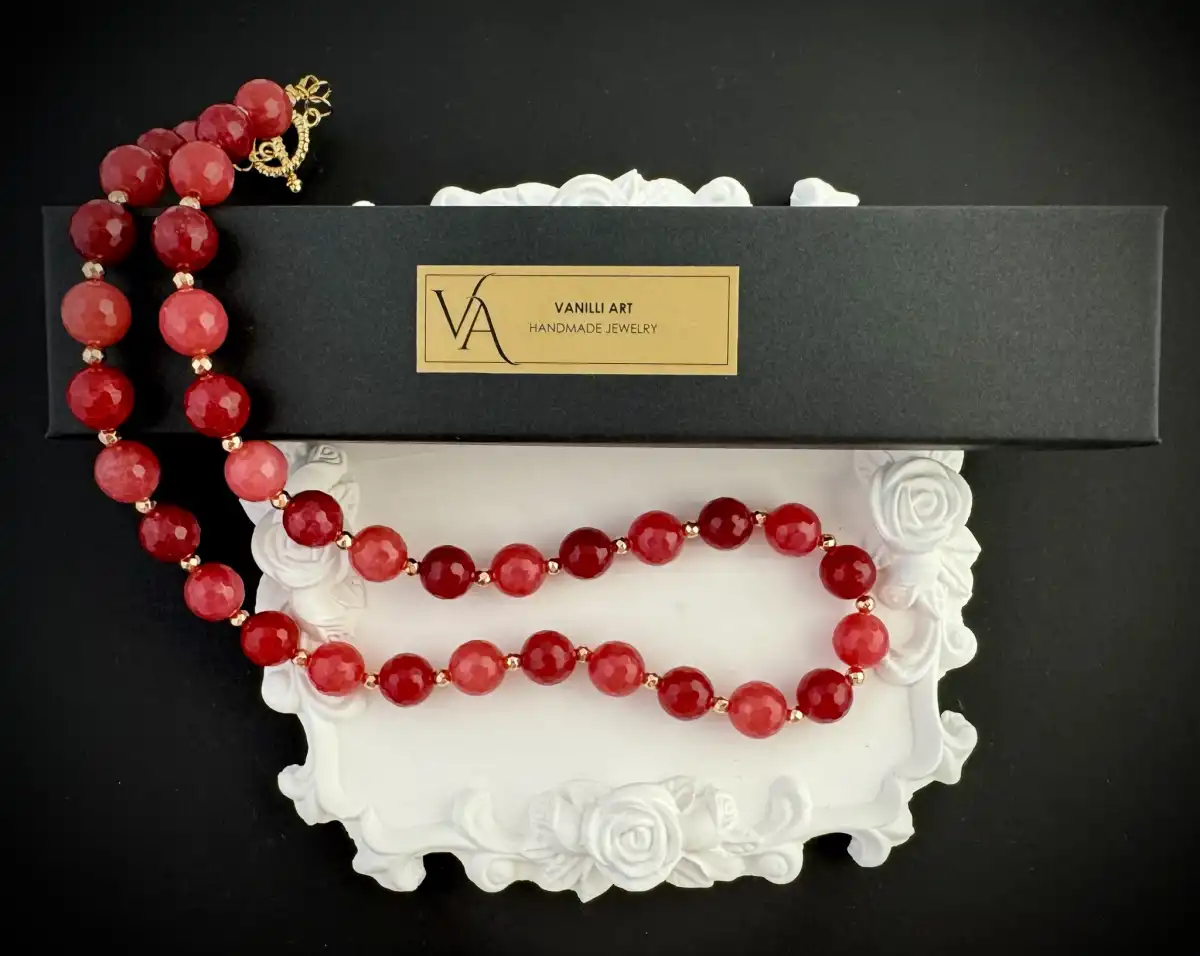 Колие "Черешова градина" 2