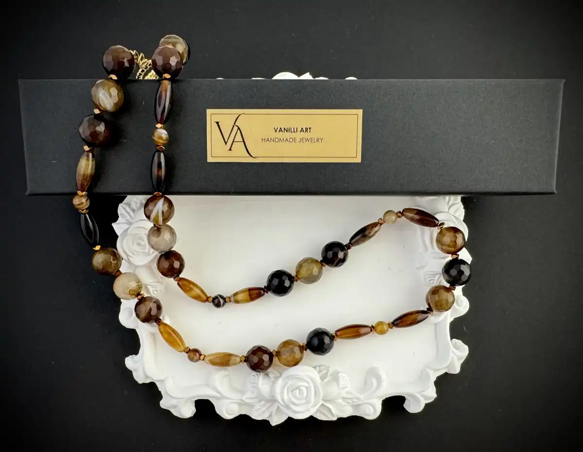 Колие "Красотата на ахатите" 2