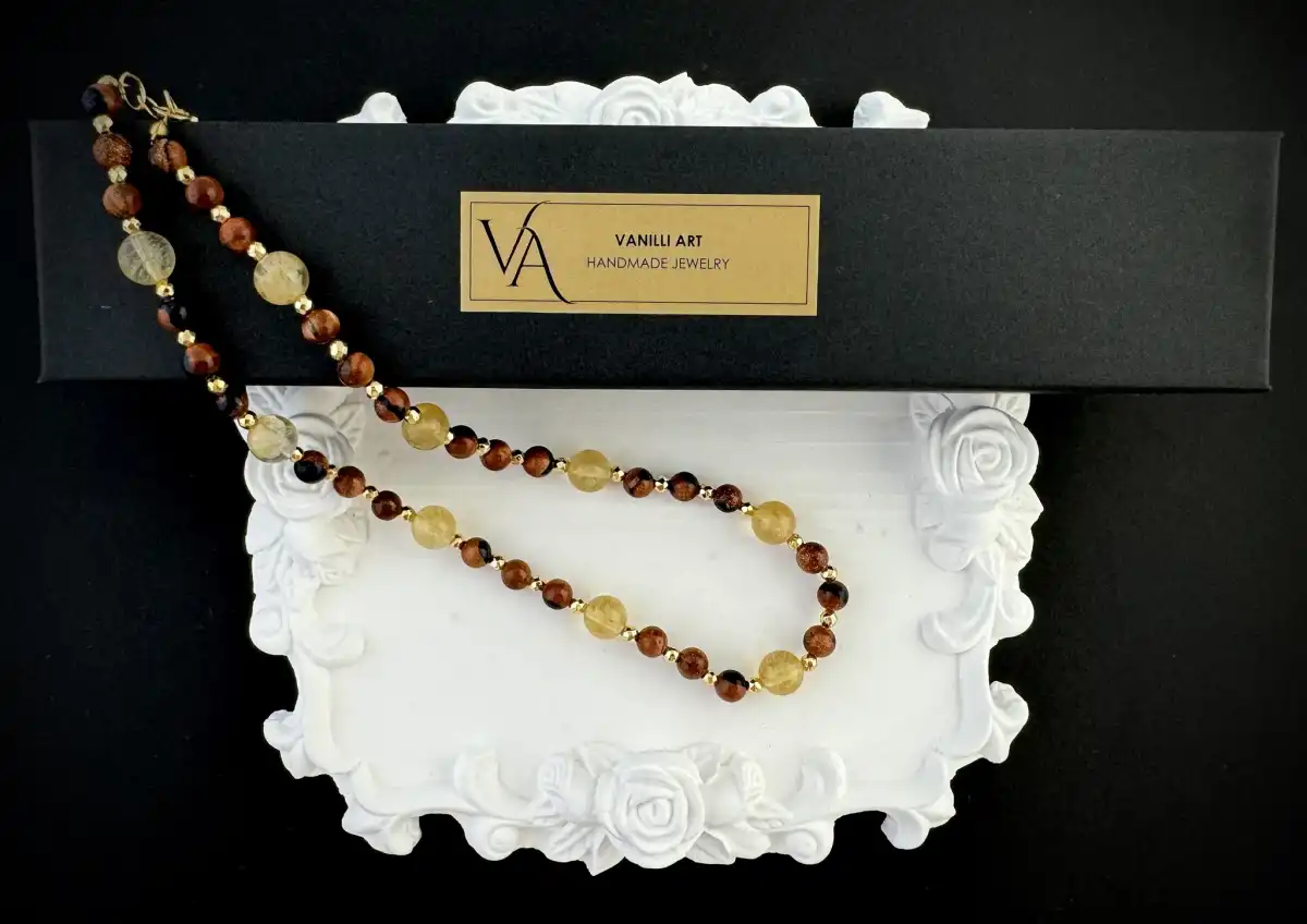 Колие "Проблясъци в пясъка" 2