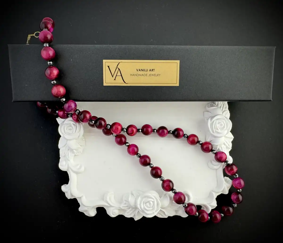 Колие "Розов блян" 2