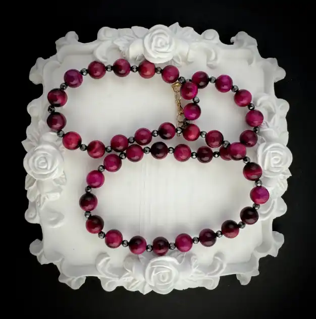 Колие "Розов блян"