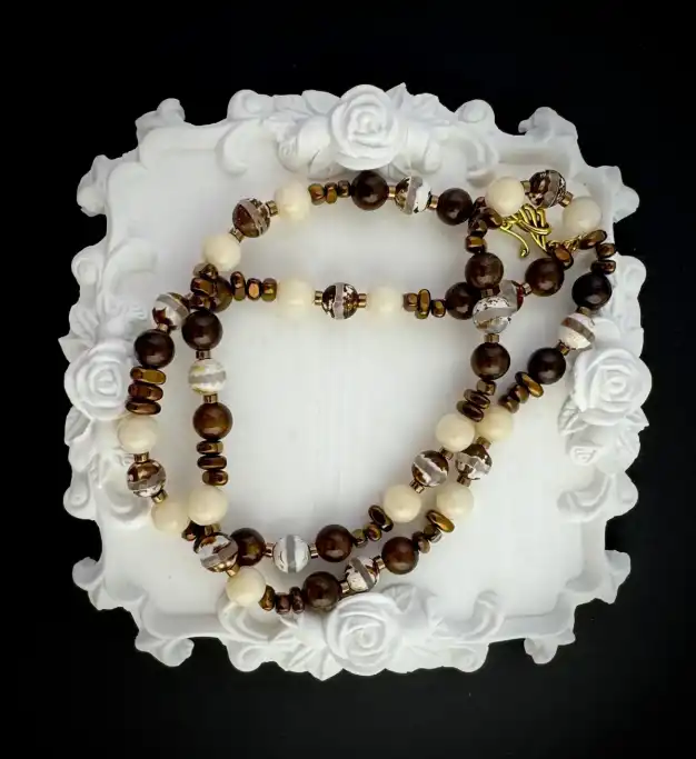 Колие "Топло капучино"