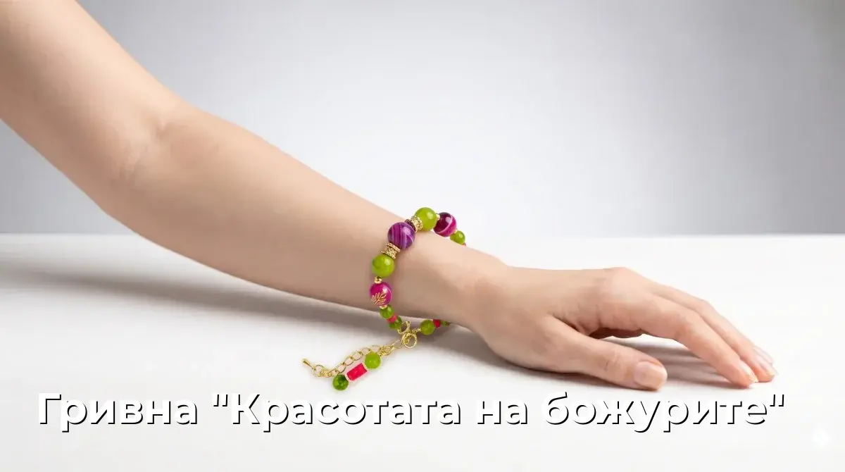 Гривна "Красотата на божурите"
