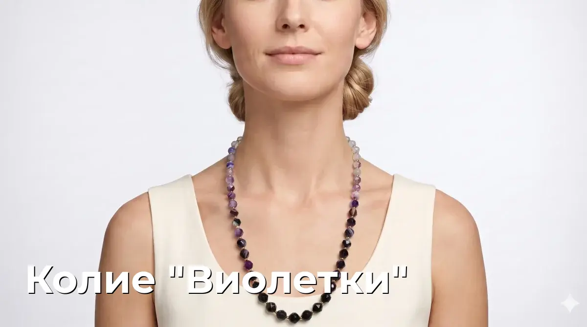 Колие "Виолетки"