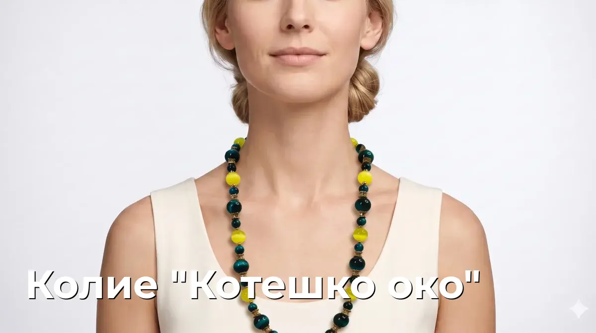Колие "Котешко око"