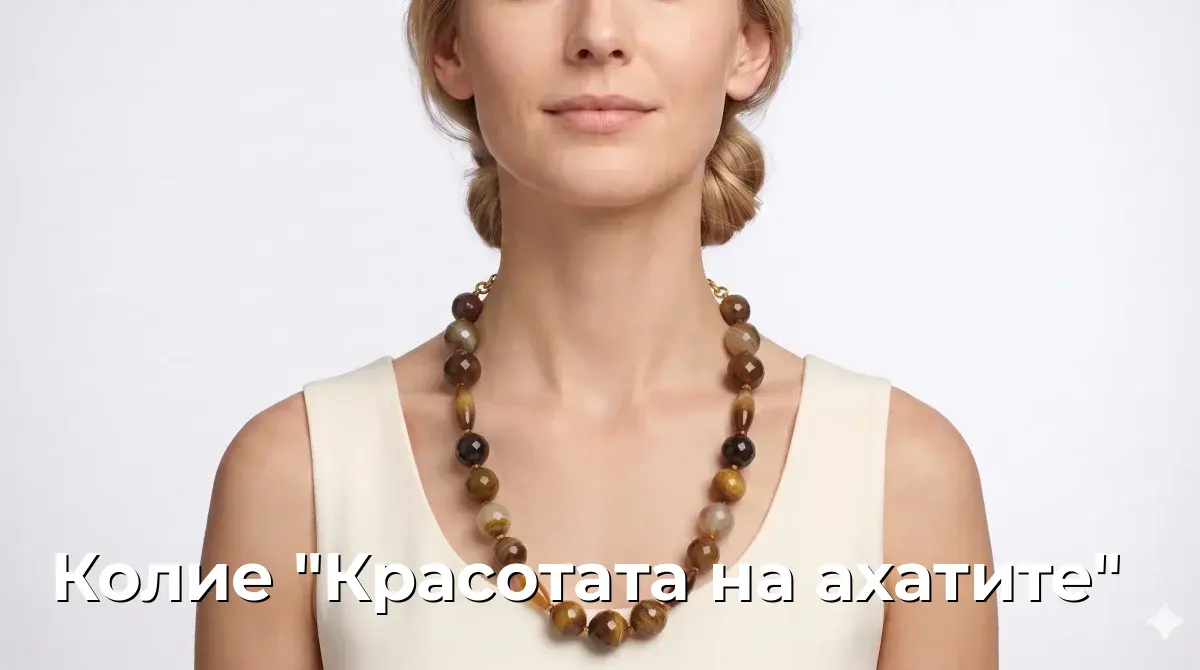 Колие "Красотата на ахатите"