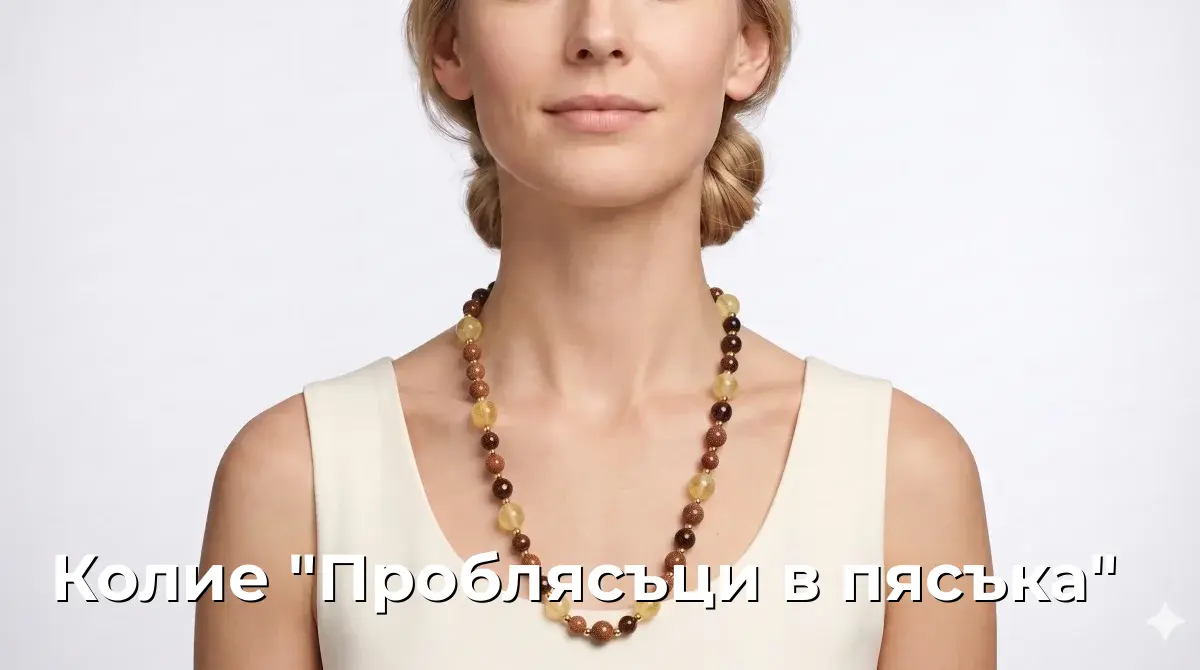 Колие "Проблясъци в пясъка"