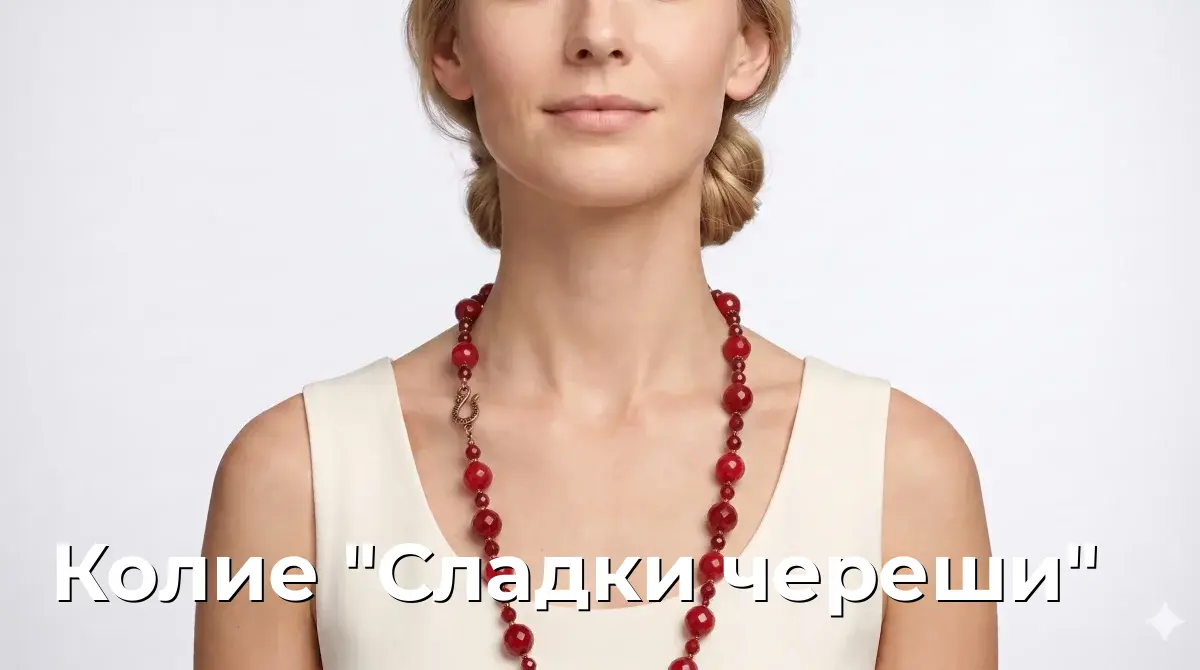 Колие "Сладки череши"