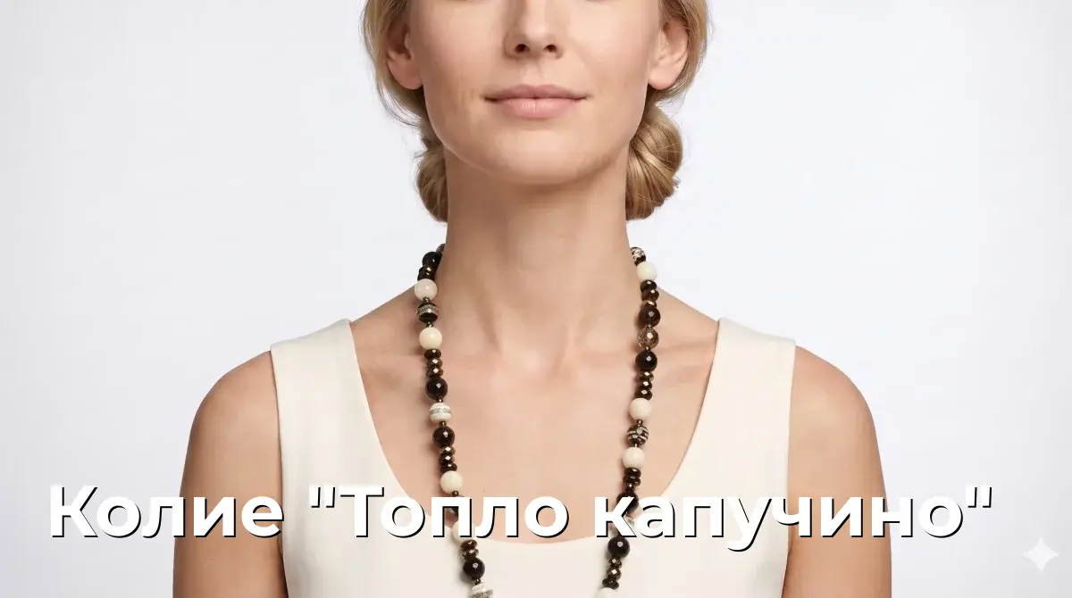 Колие "Топло капучино"