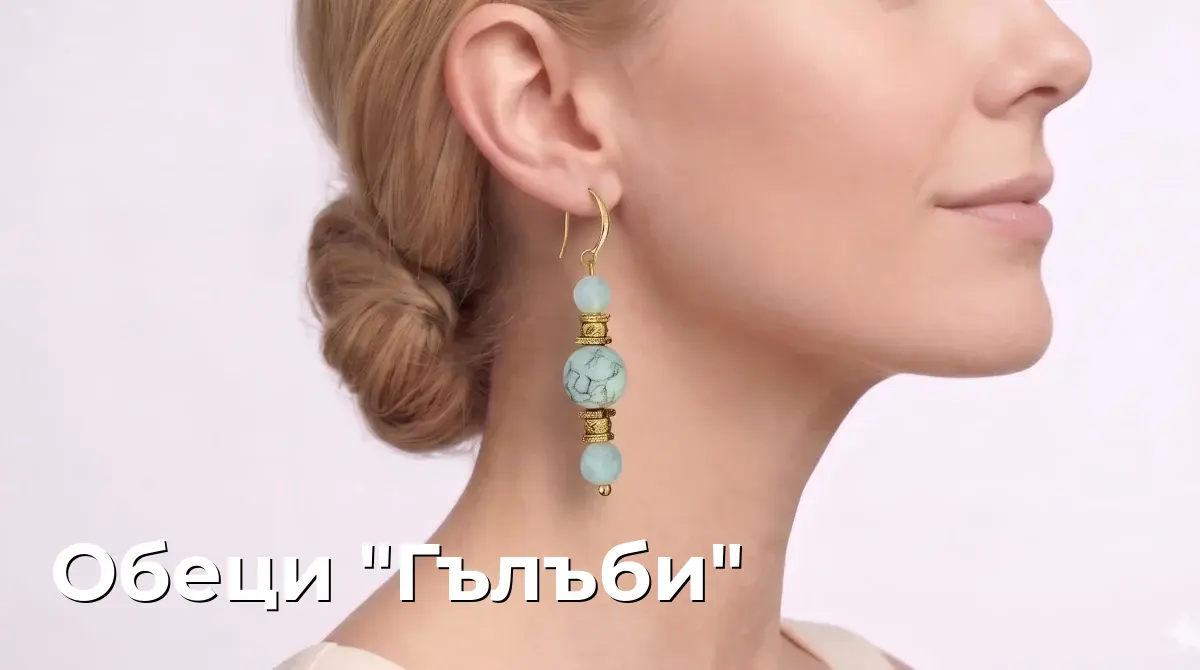 Обеци "Гълъби"