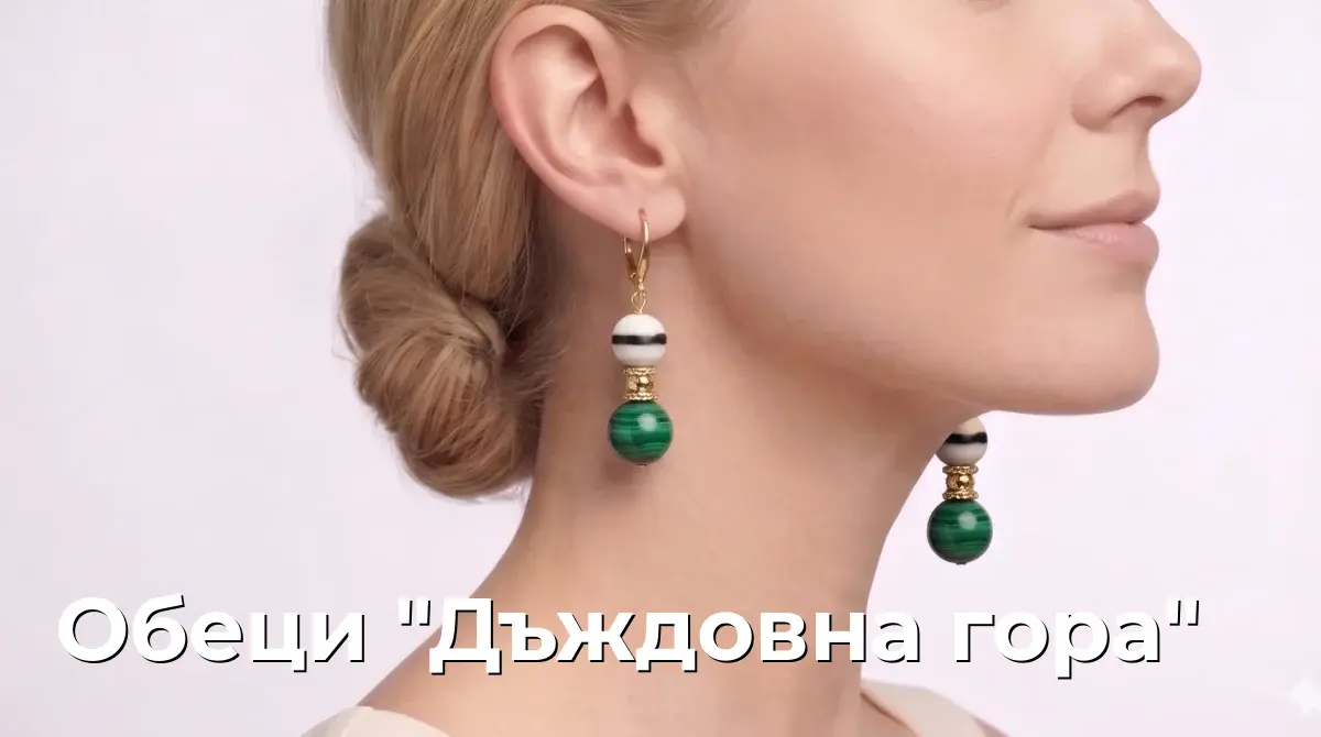 Обеци "Дъждовна гора"