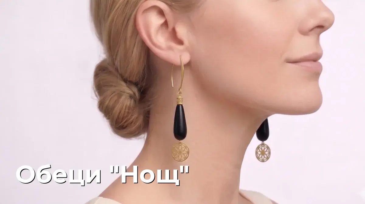 Обеци "Нощ"