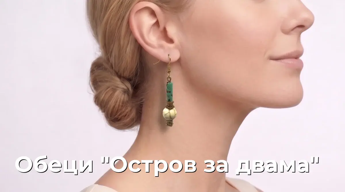 Обеци "Остров за двама"