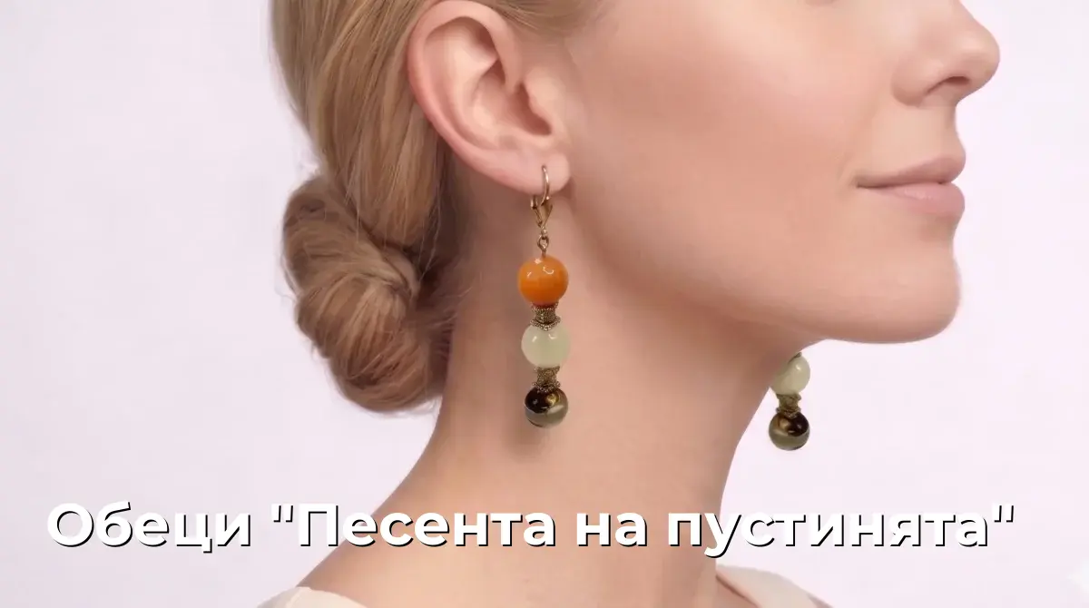 Обеци "Песента на пустинята"