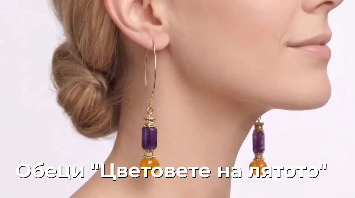 Обеци "Цветовете на лятото"