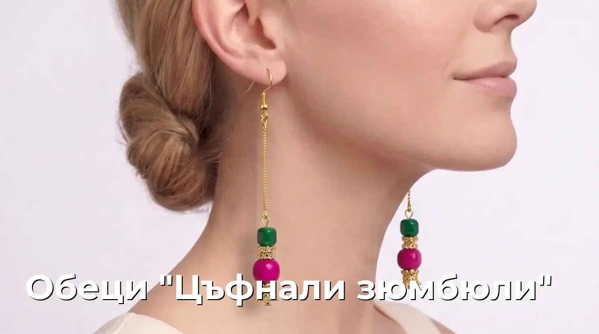 Обеци "Цъфнали зюмбюли"
