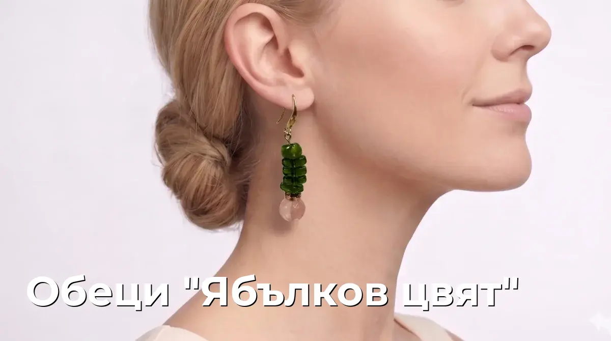 Обеци "Ябълков цвят"